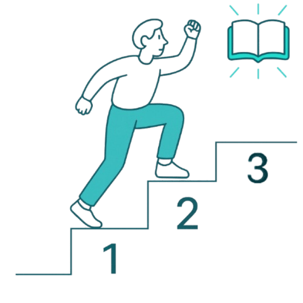 Stepenice 1-2-3 i knjiga