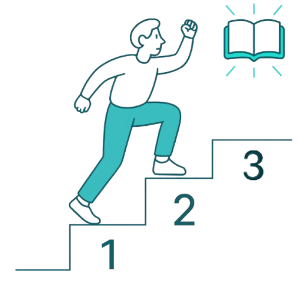 Stepenice 1-2-3 i knjiga